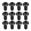 Button M5 X 10mm Hex Head Screw Cap Black 50 1
