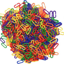300 Pcs Plastic C-clips Sugar Glider C-links Toy Compatible With Parakeets Assorted Color