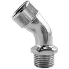 Elleboogadapter/verlengstuk, compatibel met douchekop (zilver) (1 stuk)