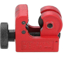 Roller Pipe Cutter Mini Ball Bearing Pipe Cutter compatible with Metal Pipes, Roller Pipe Cutting Tool (red) (1pcs)