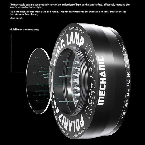MECHANIC Industrial HD Microscope Microscope Polarized Ring Light Adjustable Led Ring Light Detail Polarized Ring Light 1