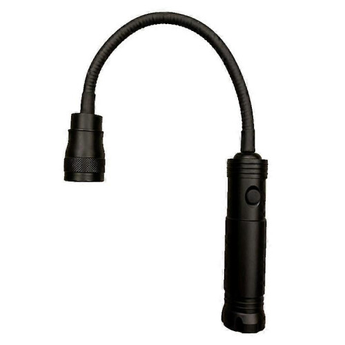 Lanterna de trabalho LED com base magnética, ajustável, para inspeção, flexível e com flash.
