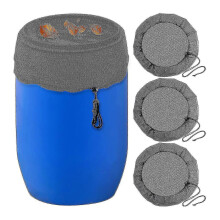 3 Pack Mesh Cover Netting Rain Barrels Water Collection Buckets Tank Rain Harvesting Tool Protector compatible with Outdoor Garden
