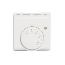 Witte, duurzame centrale verwarming, kamertemperatuur, thermostaat, mechanische thermostaat