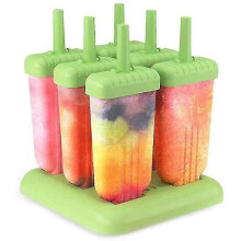 Ice Lolly Moulds 6 Packs Diy Homemade Ice Cream compatible with Kids Molds
