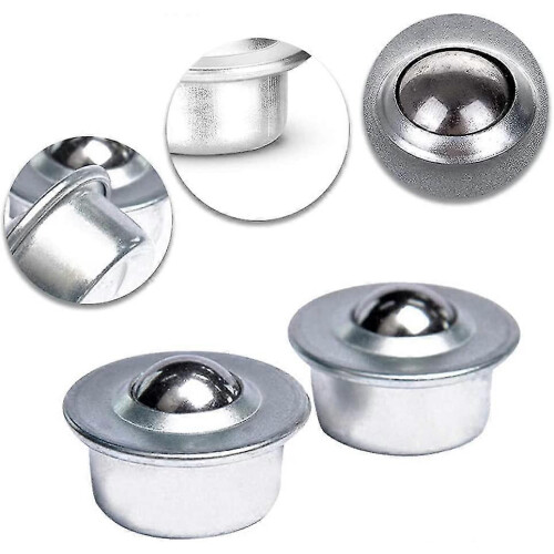 10 Stück Möbelkugelrollen, Transferkugelrollen, Schwenkkugelrollen (silber) 2