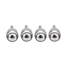 4Pcs Overall Casters Stainless Steel Rod Universal Ball Bearing Machine Tool Endless Steel Ball Whe
