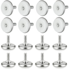 30 Pcs Adjustable Jack Foot Plastic And Metal Leveling Feet With Nut M6*15*30mm,white