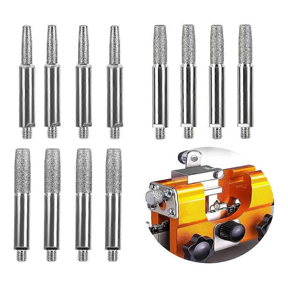 Chainsaw Sharpening Stone, Chainsaw Grinding Stone, 12Pcs High Hardness Diamond Chainsaw Sharpener( 3423962296262