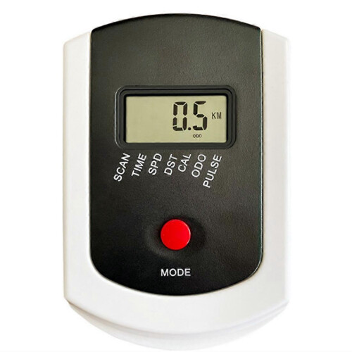 Monitor de velocidade com frequência cardíaca compatível com bicicletas ergométricas e bicicletas magnéticas.