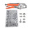 Snap Fastener Kit Adjustable Pliers compatible with Snap Buttons,Snap Fastener Tool Kit with Snap Button Set fo 1