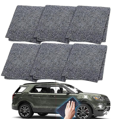 Pano Nano Sparkle compatível com arranhões de carro, pacote com 6 unidades.
