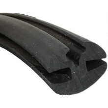 Guarnizione in gomma per parabrezza di auto, furgoni e autobus, da 6 mm a 6 mm, con inserto di riempimento.