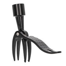 stand Up Weed Puller Portable Aluminum Alloy Weed Picker 4 Claw Non Slip Weeding Head Tool