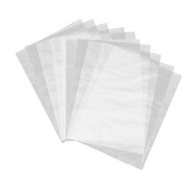 100 Stück transparente Schrumpffolien aus PVC, geeignet für handgemachte Seifen, Flaschen und Badebomben – Größe 18 x 25 cm