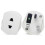 Adaptador de tomada de 2 pinos para 3 pinos para barbeador elétrico - Branco 5
