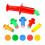compatible with Smart Dough Tools 5x/set Plasticine Squeeze Set Extruder Tools compatible with Kid Game 1