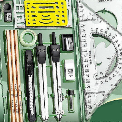 Architect Set,professional Geometry Set,compass And Protractor Set,drafting Tool 2