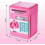 Cofrinho Cripto Digital Eletrônico Mini Caixa Eletrônico - Rosa 2