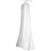 Funda transpirable para vestidos de novia, vestidos de noche, trajes y abrigos. Funda antipolvo para vestidos de novia. Color blanco. Buena calidad.