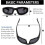 3PCS Motorcycle Riding Glasses Padding Goggles UV Protection Dustproof Windproof, Grey+White+Yellow 2