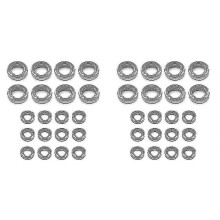 Set di 40 cuscinetti a sfera compatibili con ricambi per auto radiocomandate Wltoys 144001, 144002 e 124016.