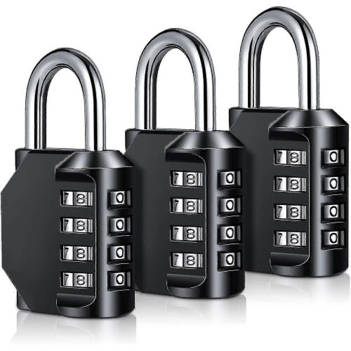 Combination Padlock Heavy Duty Locks - 4-digit Weatherproof Combination Lock