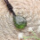 Κρυστάλλινο μενταγιόν Moldavite Aerolites, μοναδικό ενεργειακό κολιέ, κοσμήματα, πράσινο 2