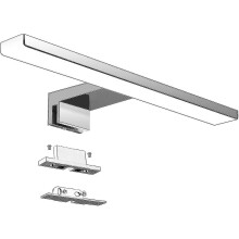 LED-kylpyhuoneen peilivalaisin 5w 230v 500lm, IP44 vedenpitävä 30cm kylpyhuoneen kiinnitysklipsi, neutraali valkoinen 4000k