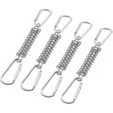 4-teiliges Markisenbefestigungsset: Spannfeder, Markisenfederschnalle aus Aluminiumlegierung, robustes Befestigungsset für Sonnensegel