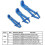 Kit com 3 Abraçadeiras Flexíveis para Mangueiras, em Plástico, para Freios, Combustível e Linhas de Água. 3