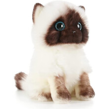 Gato de pelúcia fofo, fantoche de gato gordinho e peludo, decoração para casa, bichinho de estimação fofo