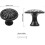 16pcs Black Cabinet Door Handle, Round Drawer Knobs, Single Hole Cupboard Handle new 2