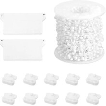 Rion Vertical Blinds Repair Kit, Vertical Blind Accessories, Low Weight Chain Connectors Replacement Kit compatible with 127mm Slats