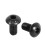 Button M5 X 10mm Hex Head Screw Cap Black 50 2