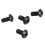 Button M5 X 10mm Hex Head Screw Cap Black 50 5