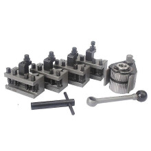 Snelwisselgereedschapshouderset voor draaibank Wm210v&wm180v&0618 12x12mm gereedschapssteun, compatibel met draaidiameter boven het bed van 120-220mm