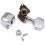 Conjunto de 4 tarraxas para baixo, compatíveis com peças de guitarra e baixo elétrico. 2