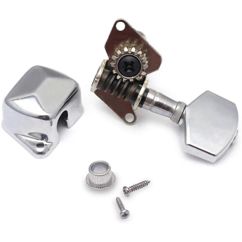 Conjunto de 4 tarraxas para baixo, compatíveis com peças de guitarra e baixo elétrico. 1