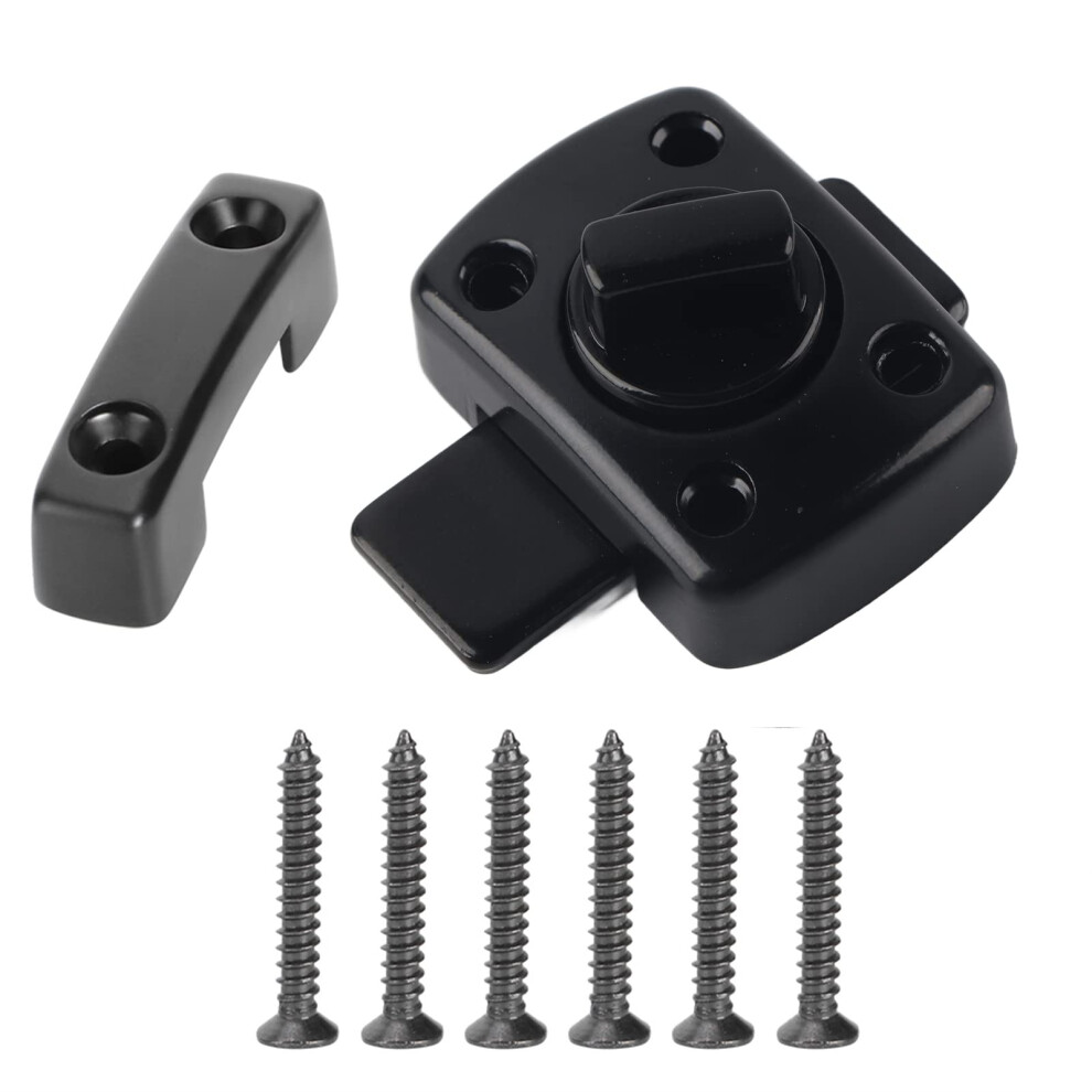 Black Zinc Alloy Door Bolt Latch For Door Window Cabinet, Durable Body And Enhanced Home Security 9073542145523