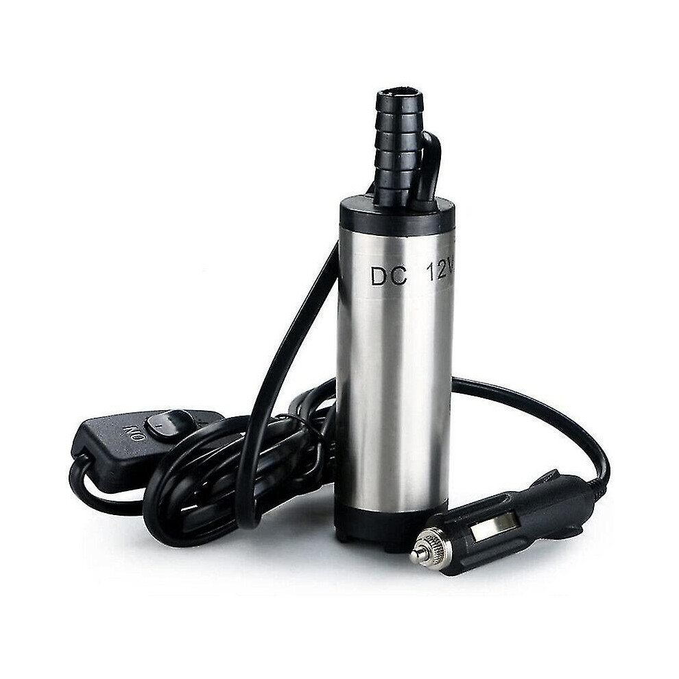Car Dc 12V Submersible Pump Water Oil Diesel Fuel Transfer Cigarette Plug 38Mm 3753497147235