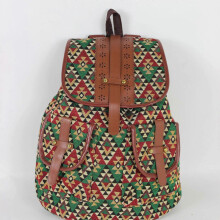 (Color 9) Women Printing Backpack Canvas School Bags For Teenagers Large Shoulder Bag Weekend Travel Rucksack High Quality