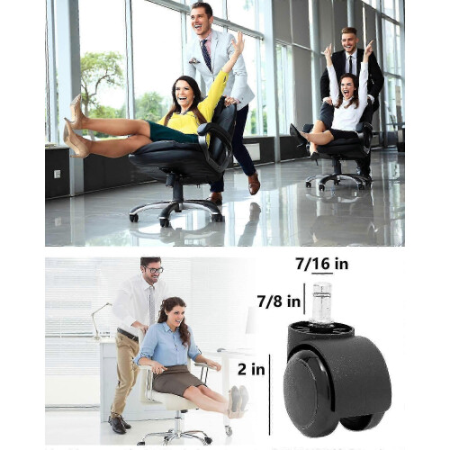 Bürostuhlrollen, Ersatzrollen, 5er-Pack, robuste Bürostuhlrollen 1
