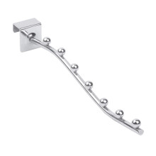 Heavy Duty Wall Mounted Coat Hook with 7 Beads, Metal Clothes Hanger Rack for Bedroom Bathroom Kitchen