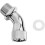 Conector extensor adaptador de cotovelo compatível com chuveiro (prateado) (1 unidade) 3