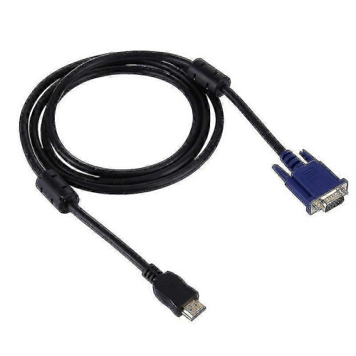 Cable de vídeo HDMI macho a VGA macho de 15 pines, 1,8 m (negro) 1