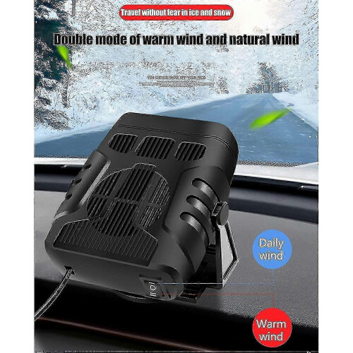 Autokachel Ontdooier 12V 120W / 24V 200W Draagbare Windschermventilator 1