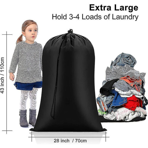 Sacos de Lavanderia Resistentes Extra Grandes 28 x 43 Polegadas (Pacote com 2) para Roupas Sujas 1
