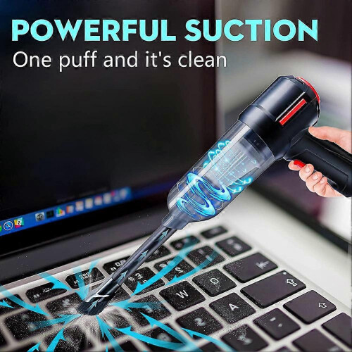 Compressed Air Duster Rechargeable Mini Vacuum Cleaner , 6000 PA, Dust Off compatible with Computer, Keyboard 1