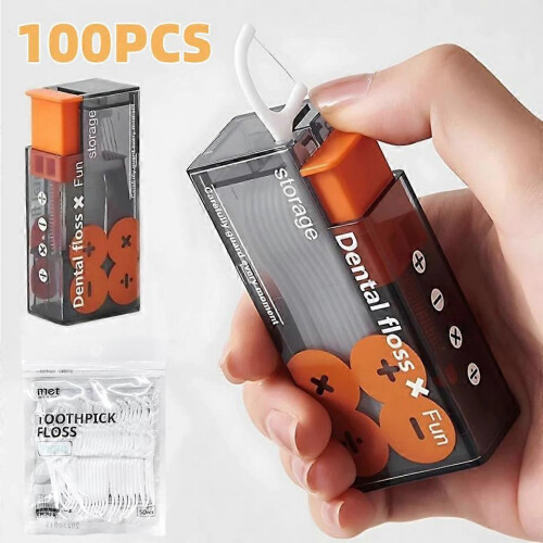 Dispenser per spazzolino interdentale e filo interdentale con custodia portatile 1